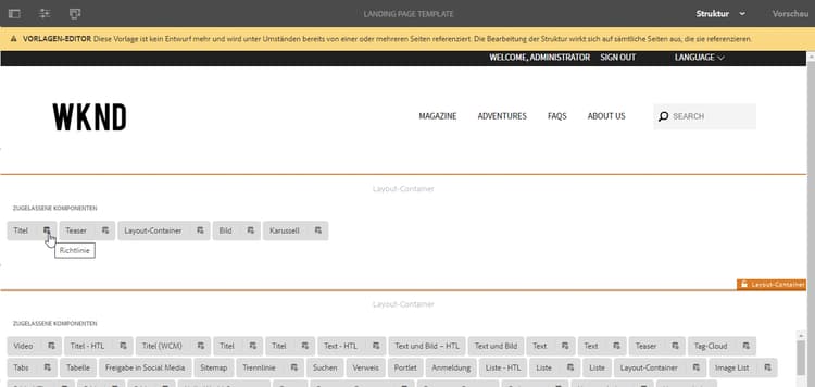 Richtlinie bearbeiten