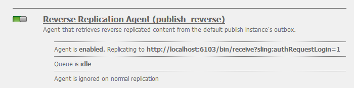 reverse replication-agent