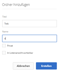 Sprach-Code in Ordner hinzufügen