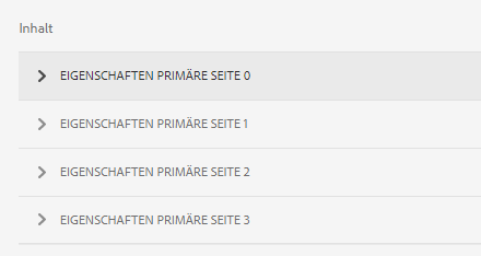 Eigenschaften primäre seite