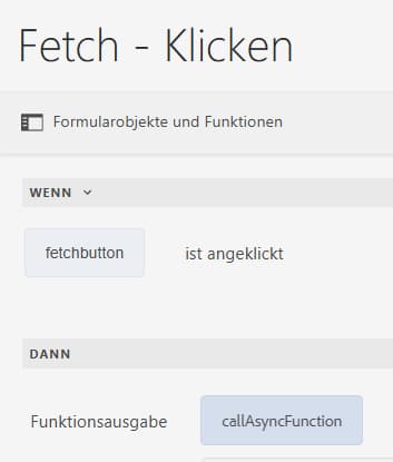 Erstellen einer Regel für eine asynchrone Funktion