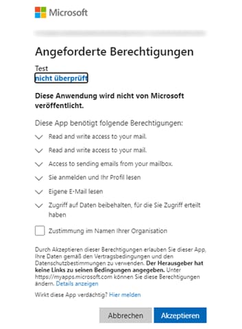 Berechtigung zulassen