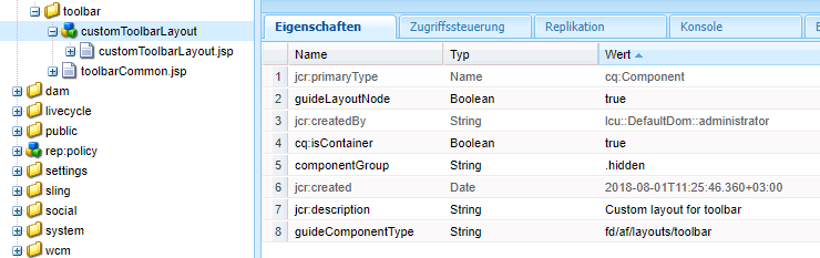 Ein Knoten mit relevanter Beschreibung