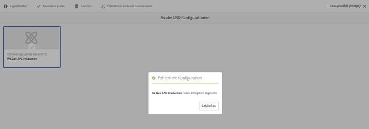 Statusbestätigung