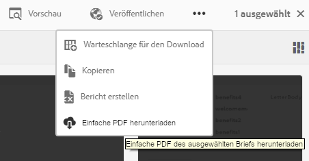 Benutzerdefinierte Funktion: Einfache PDF herunterladen