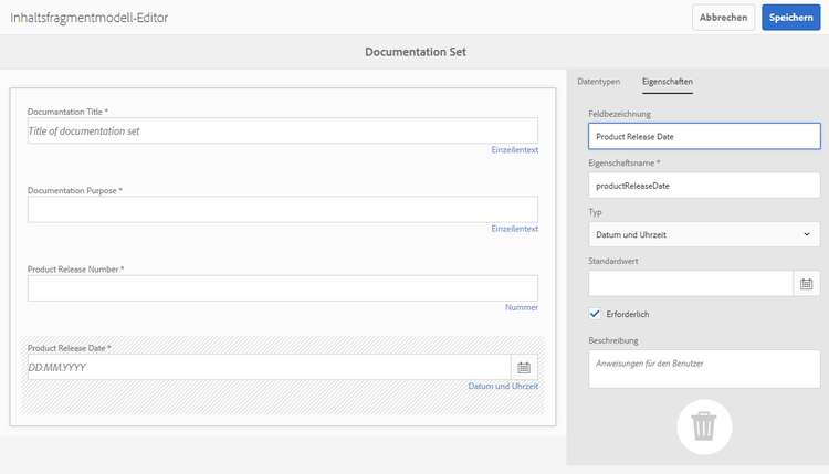 Inhaltsfragmentmodell