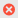 Symbol „Fehlgeschlagener Test“, gekennzeichnet durch ein X in einem Kreis.