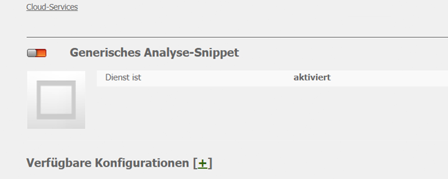 Generisches Analyse-Snippet