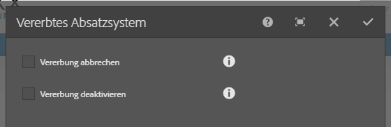 Vererbtes Absatzsystem