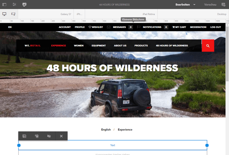 Formularvorschau auf mehreren Geräten