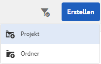 Schaltfläche „Projekt erstellen“