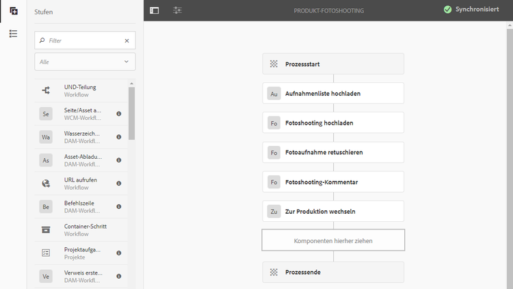 Rollenbasierte Projektaufgabe erstellen