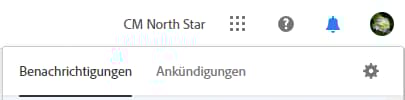 Symbol für Benachrichtigungseinstellungen