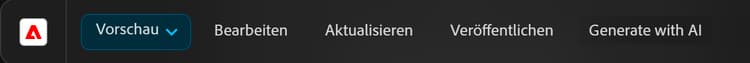 Varianten generieren – Zugriff über den AEM-Sidekick