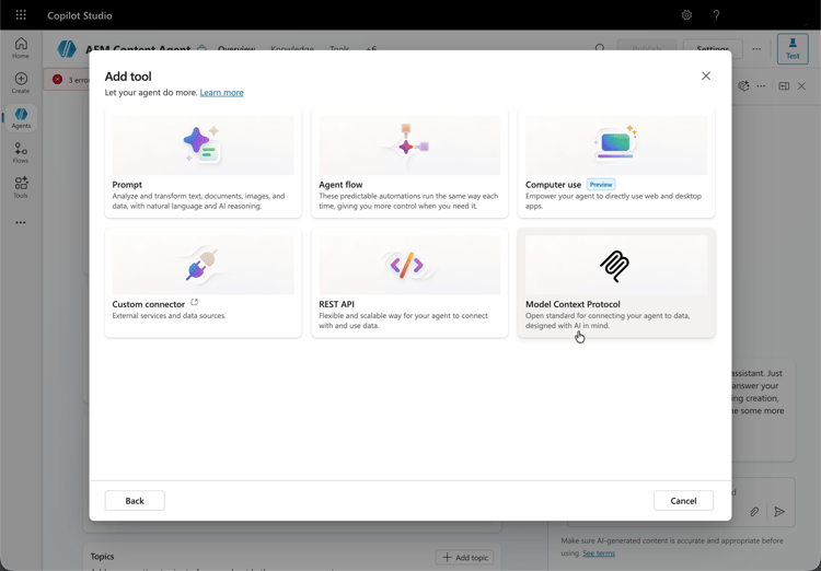 Konfigurieren von CoPilot Schritt 3