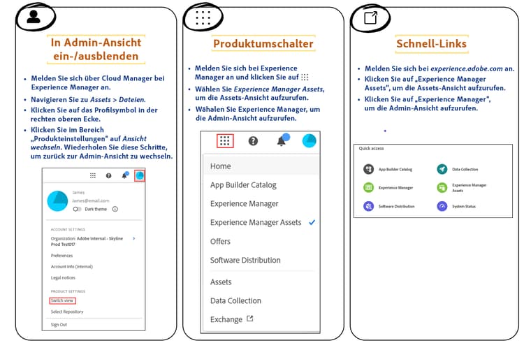 Übersicht über meine Workspace