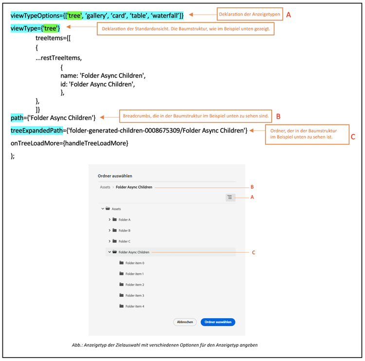 viewtype-destination-selector