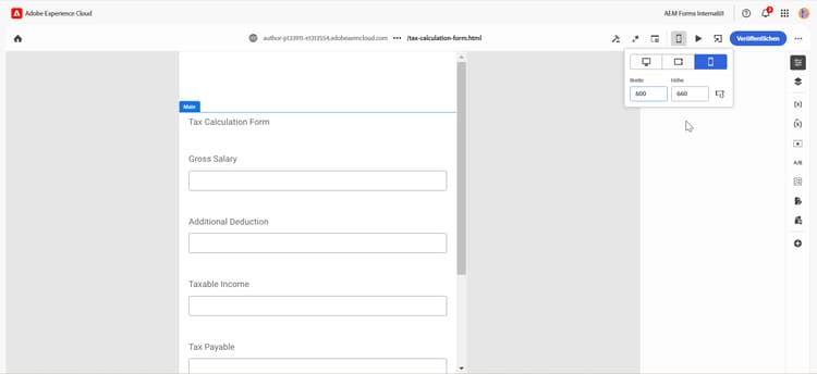 Benutzerdefinierte Geräteansicht