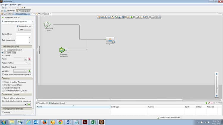 Entwickeln eines Prozesses: Ein CRX-Element verwenden