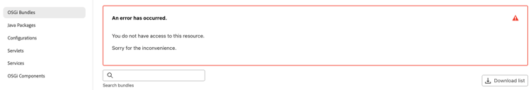 AEM Developer Console - 401 nicht autorisiert