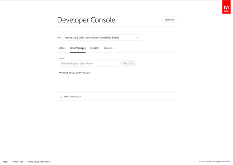 Developer Console 2