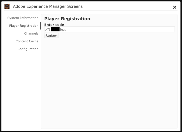 Player-Registrierung