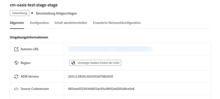 Verwendete Quell-Code-Version