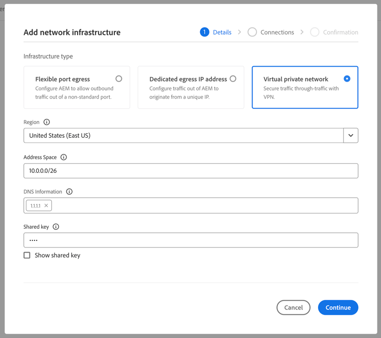 Konfigurieren des VPN