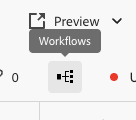 Inhaltsfragmente-Editor - Workflow-Symbol