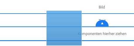 Platzhalter beim Verschieben einer vorhandenen Komponente auf einer Seite