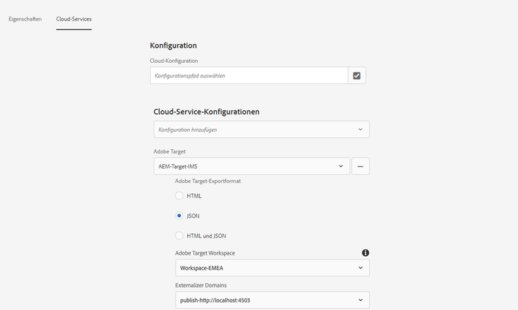 Ordner – Cloud Services