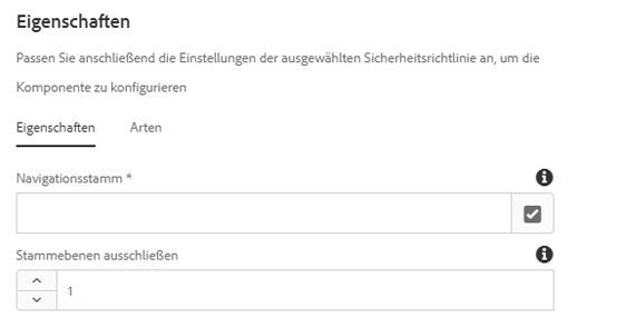 Dialogfeld „Design“ der Sprachnavigationskomponente