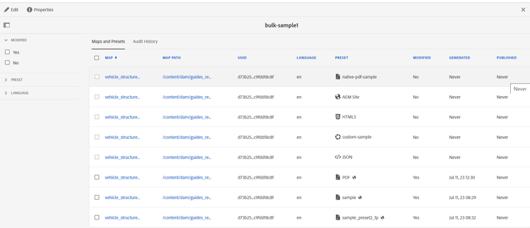 ​ erstellte Massenaktivierungs-Sammlung