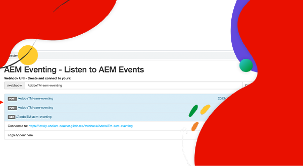 Empfangen von AEM-Ereignissen über einen Webhook