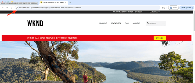 Review the newly created component