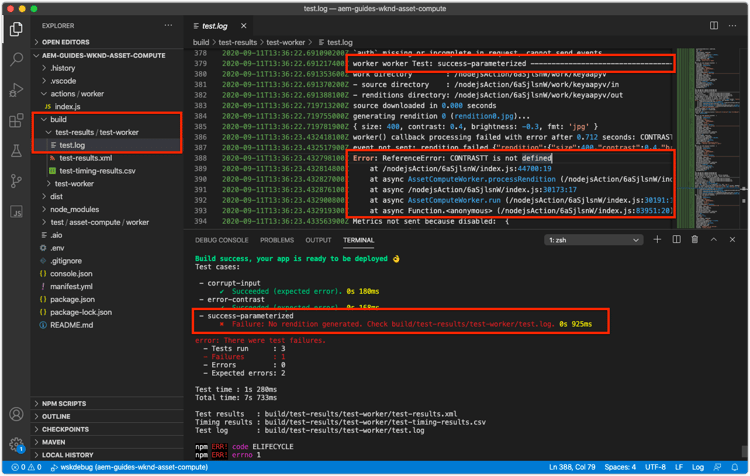 Fehlerbehebung – keine Ausgabedarstellung generiert