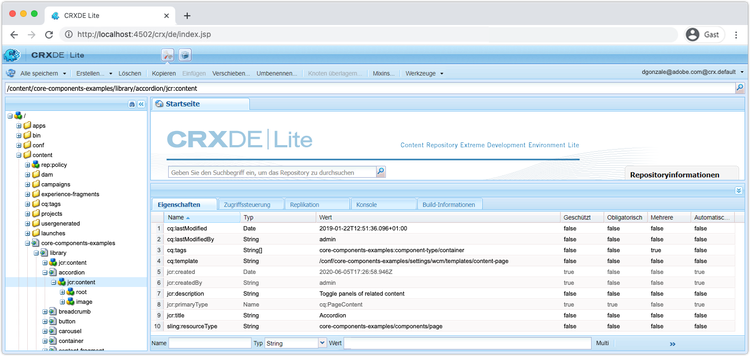 CRXDE Lite – Debugging von Inhalten