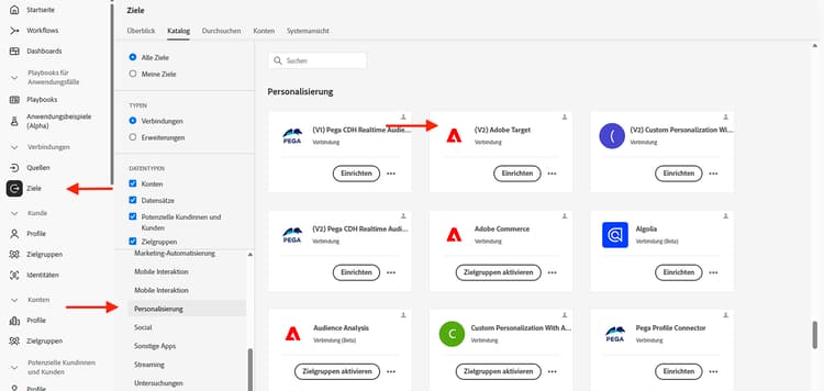 Adobe Target-Ziel