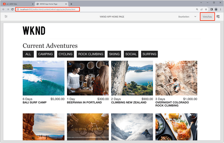 SPA läuft auf http://localhost:3000
