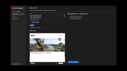 Massenimport mit dem Import-Tool