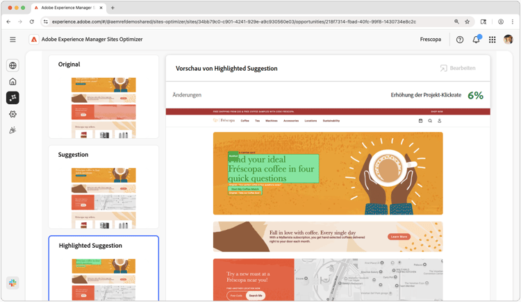 Probleme mit automatischen Vorschlägen für „Seite mit viel Traffic hat niedrige Klickrate“