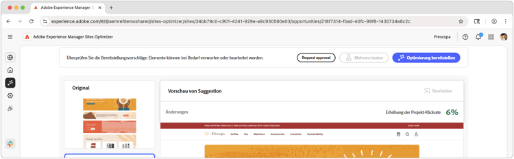 Probleme mit der automatischen Optimierung für „Seite mit viel Traffic hat niedrige Klickrate“
