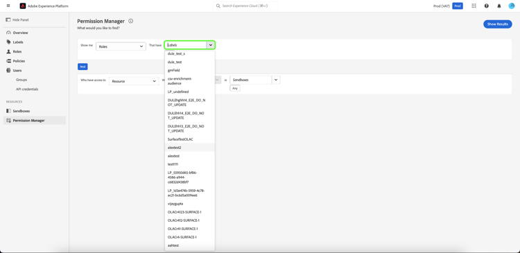 Das Dropdown-Menü „Kennzeichnungen“ ist hervorgehoben.