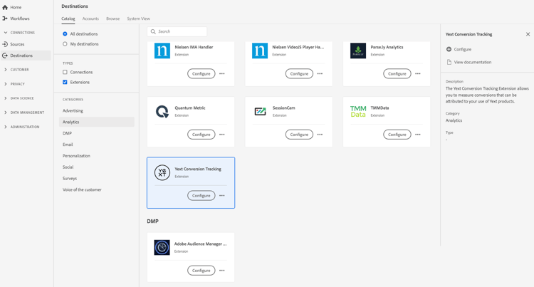 Yext Conversion Tracking Extension