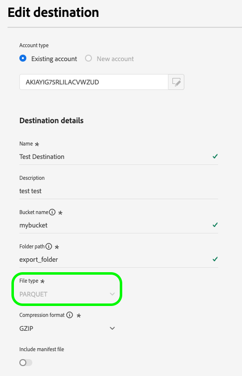 Screenshot mit einem schreibgeschützten Feld.