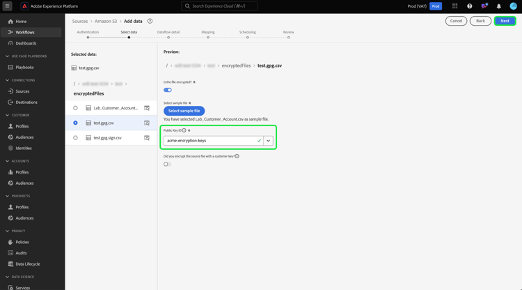 Der öffentliche Schlüsseltitel der öffentlichen Schlüssel-ID, der dem öffentlichen Schlüssel entspricht, der zum Verschlüsseln Ihrer Daten verwendet wird.