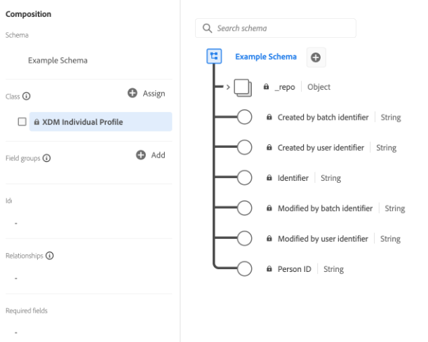 Das XDM Individual Profile im Schema Editor