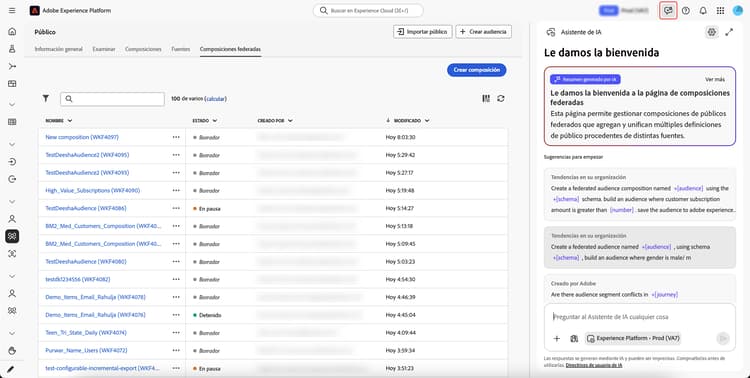 Das Symbol für den KI-Assistenten ist hervorgehoben und zeigt an, wie auf den KI-Assistenten zugegriffen werden kann.