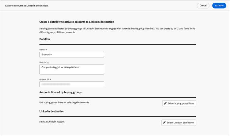 Hinzufügen der Datenflussdetails