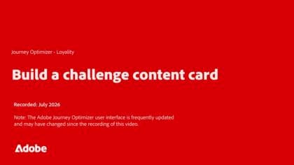 Erstellen einer Challenge-Inhaltskarte